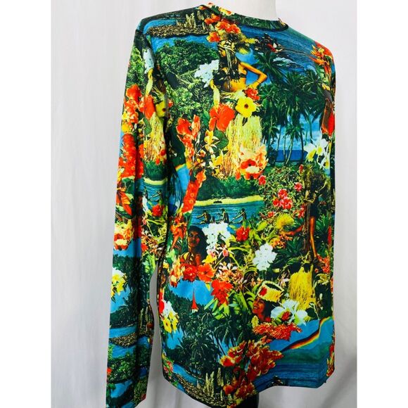 Men’s Medium Maui Wowie Shirt Burton Dry Ride Multicolor Long Sleeve Crewneck - Picture 4 of 15